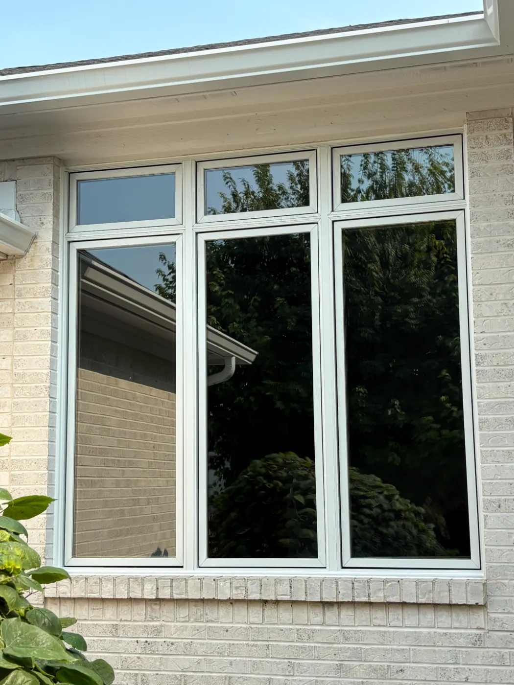 Energy-efficient windows installed in a Sandstone home